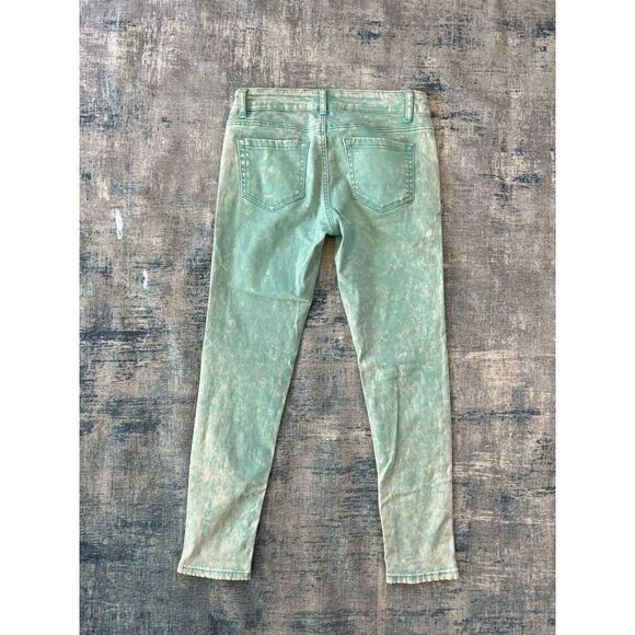 Iris Jeans Modern Vintage Light Teal Acid Wash Skinny Jeans Size 5 - Picture 3 of 9